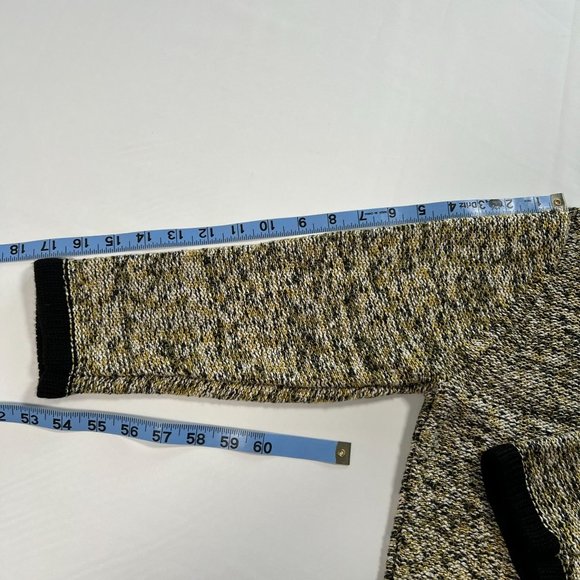 Evan Picone Petites Size PXL Open Cardigan Sweater Blazer Yellow Black - Picture 11 of 11